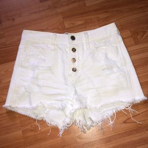 Hollister high rise denim short-shorts